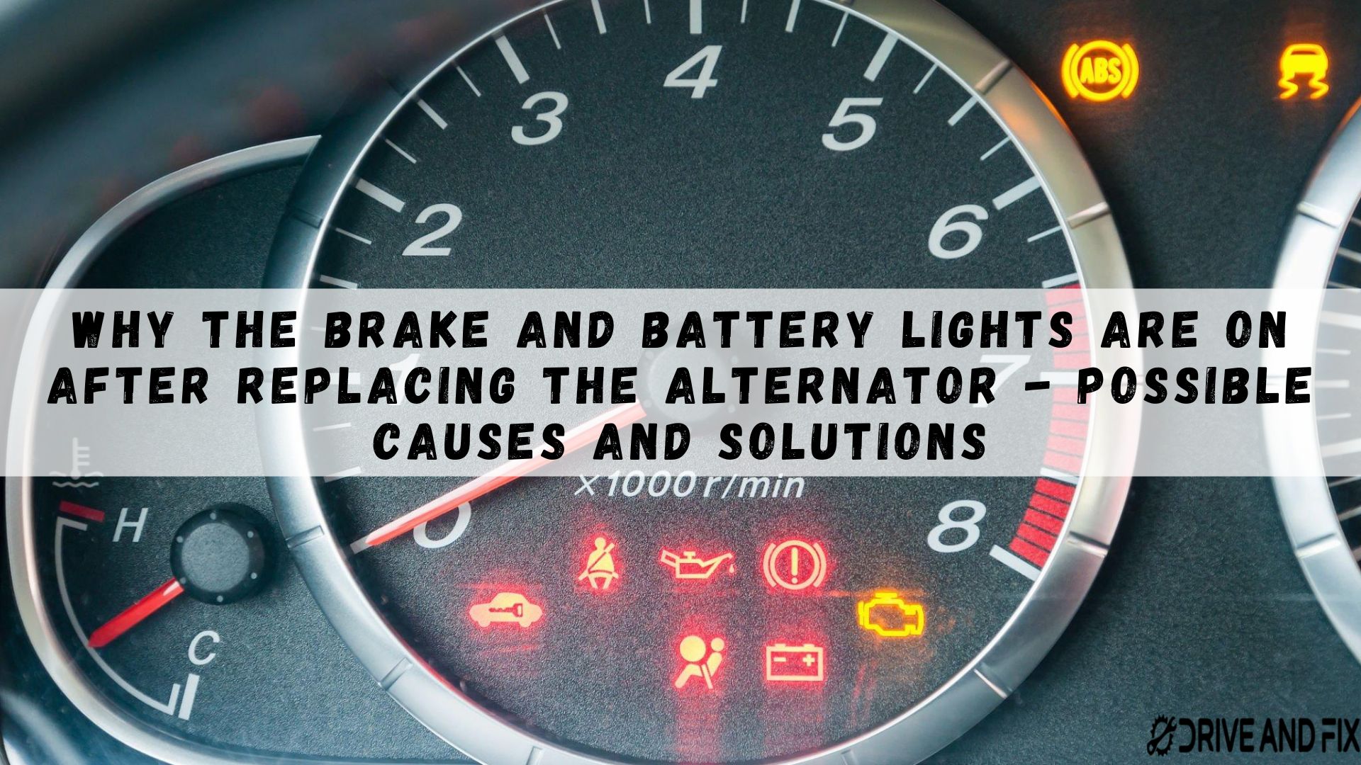 brake and battery light on after replacing alternator