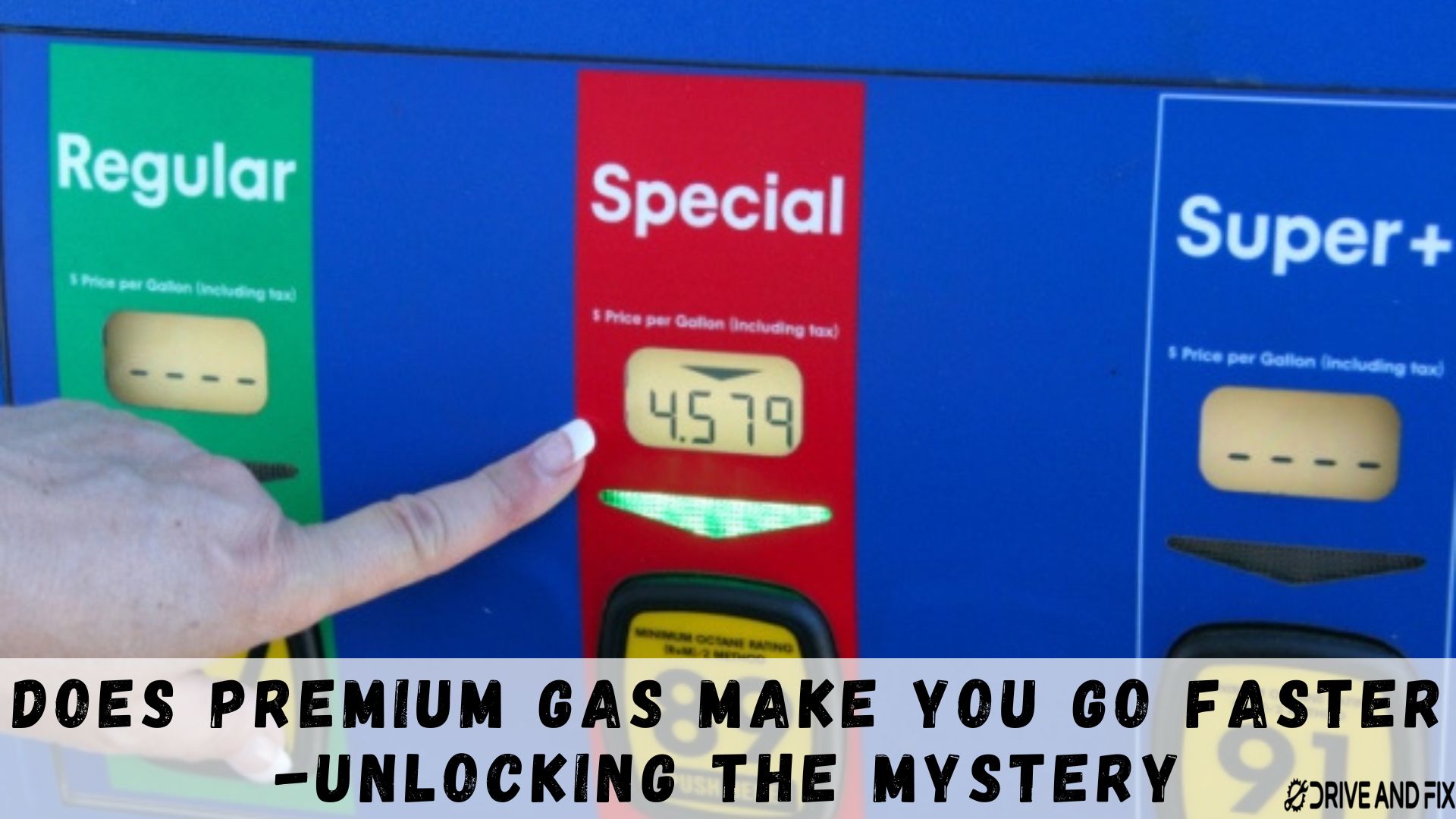 Does premium gas make you go faster