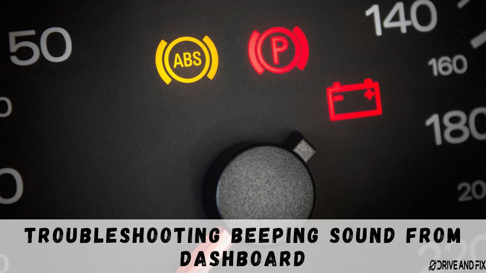 Beeping sound from dashboard