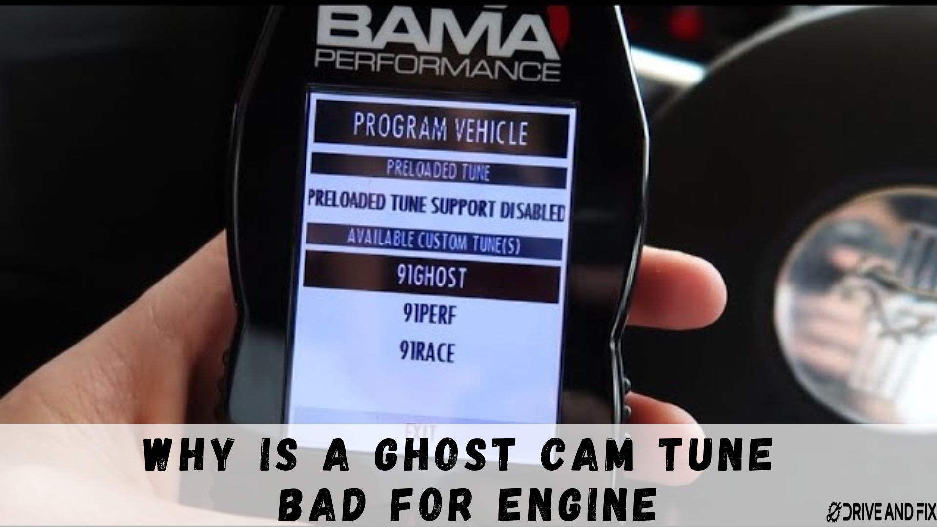 is a ghost cam tune bad for engine