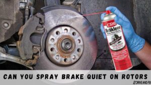 Spray Brake Quiet on Rotors