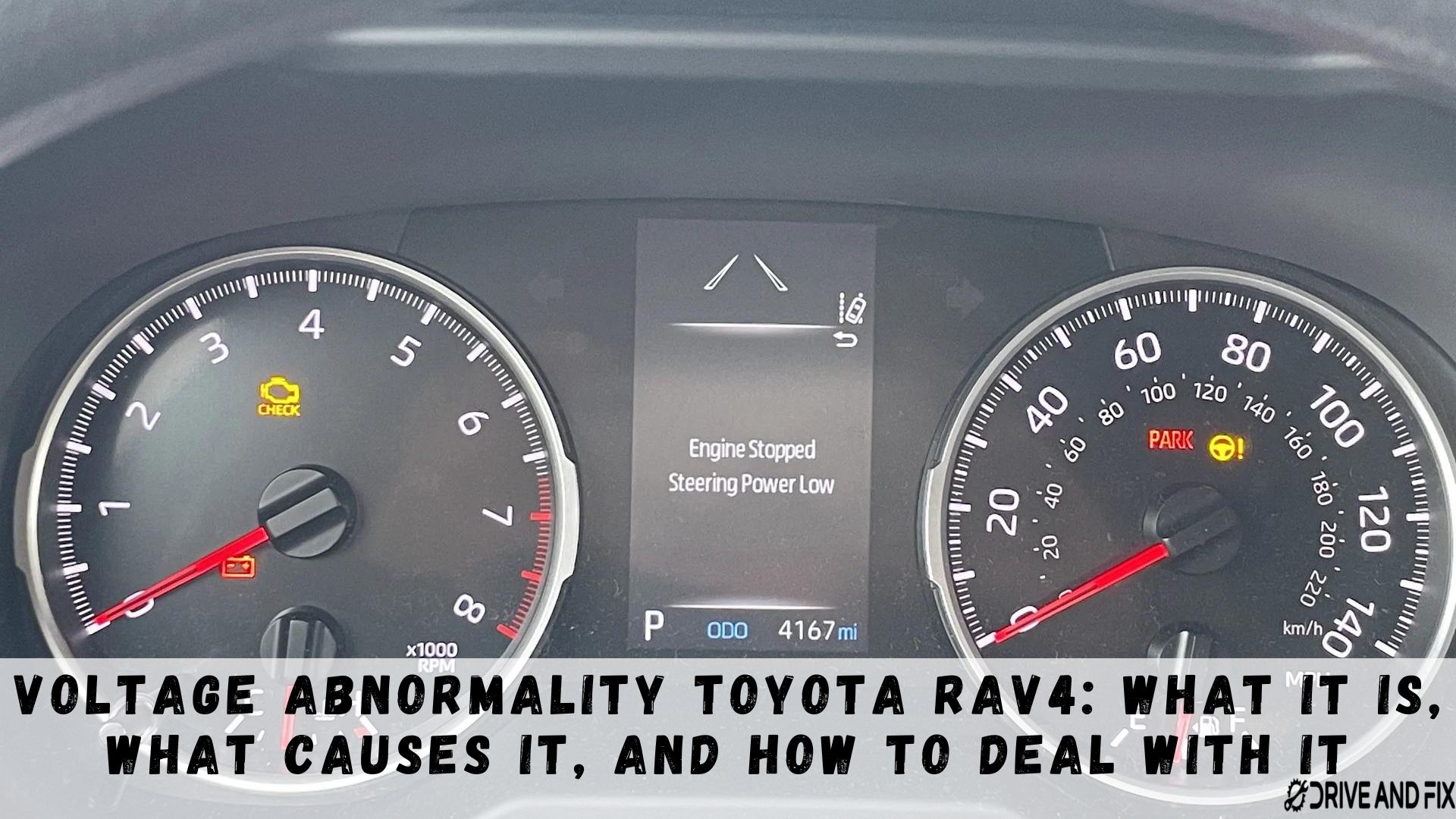 Voltage Abnormality Toyota RAV4