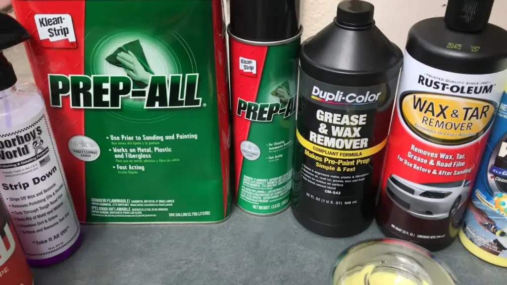 What can I use instead of wax and grease remover?